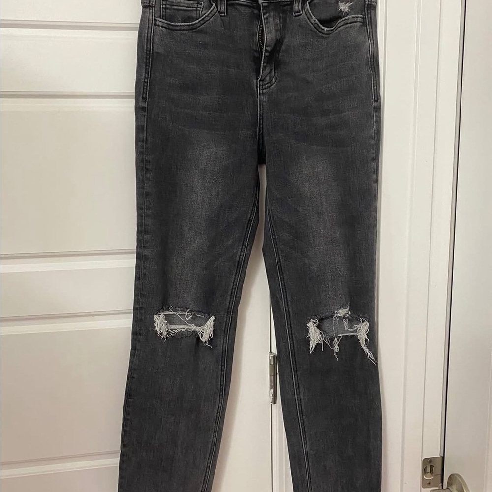 Vervet Stylish Black Distressed Women Jeans